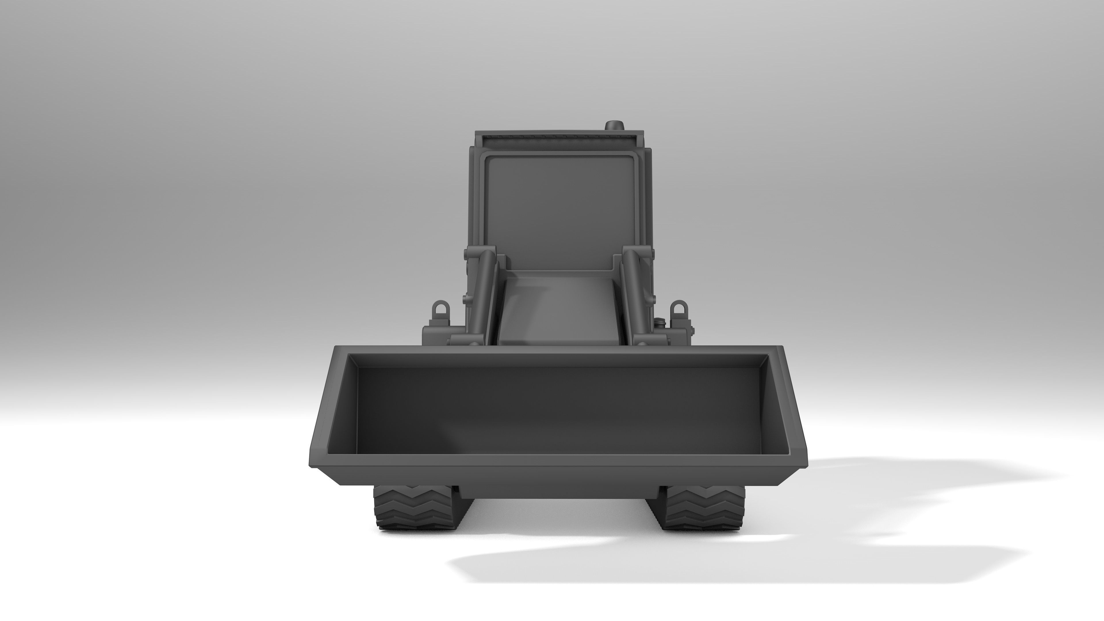 3d model of JCB crawler mini tractor  Ver2 3D print model_13