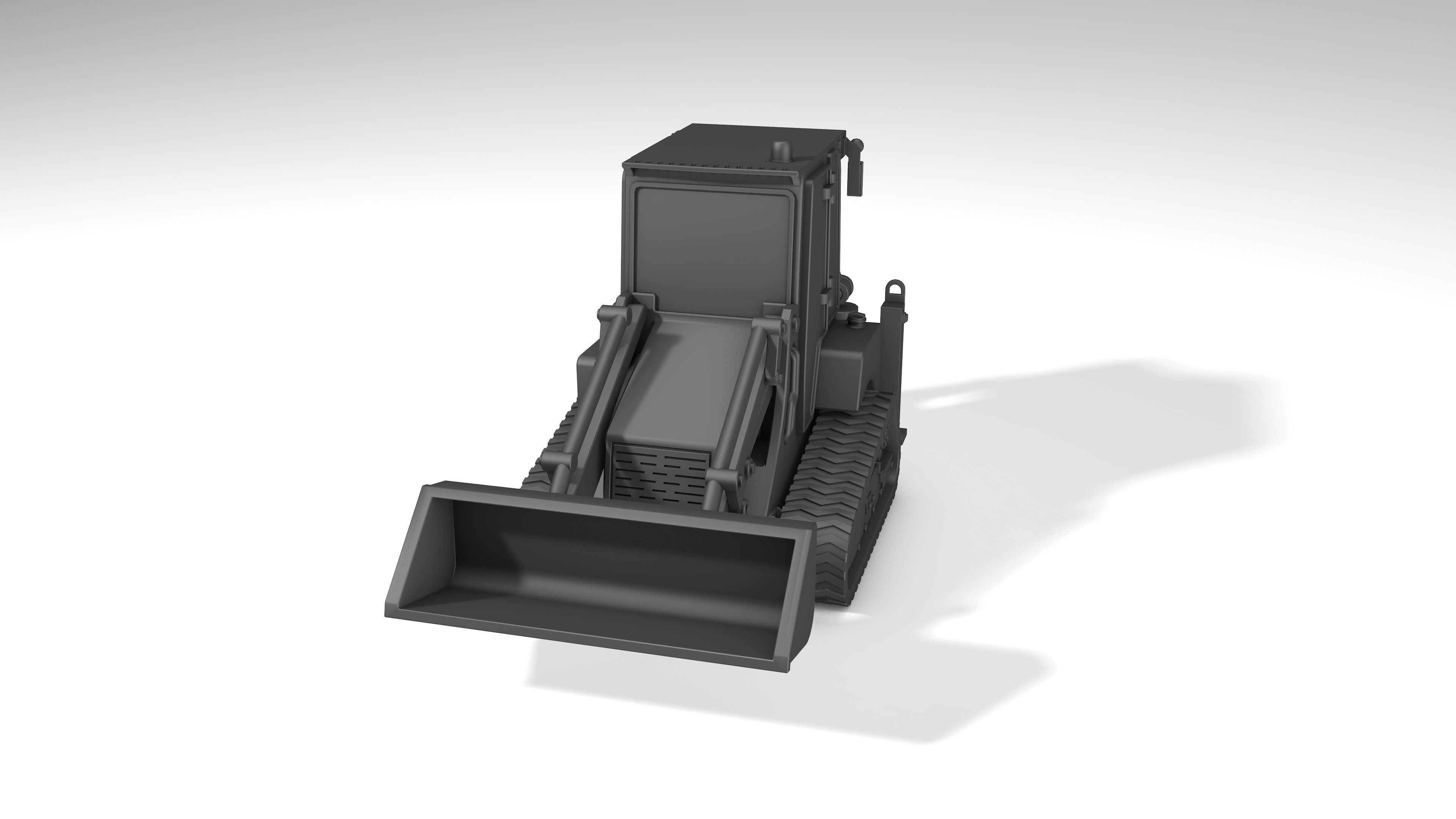 3d model of JCB crawler mini tractor  Ver2 3D print model_10