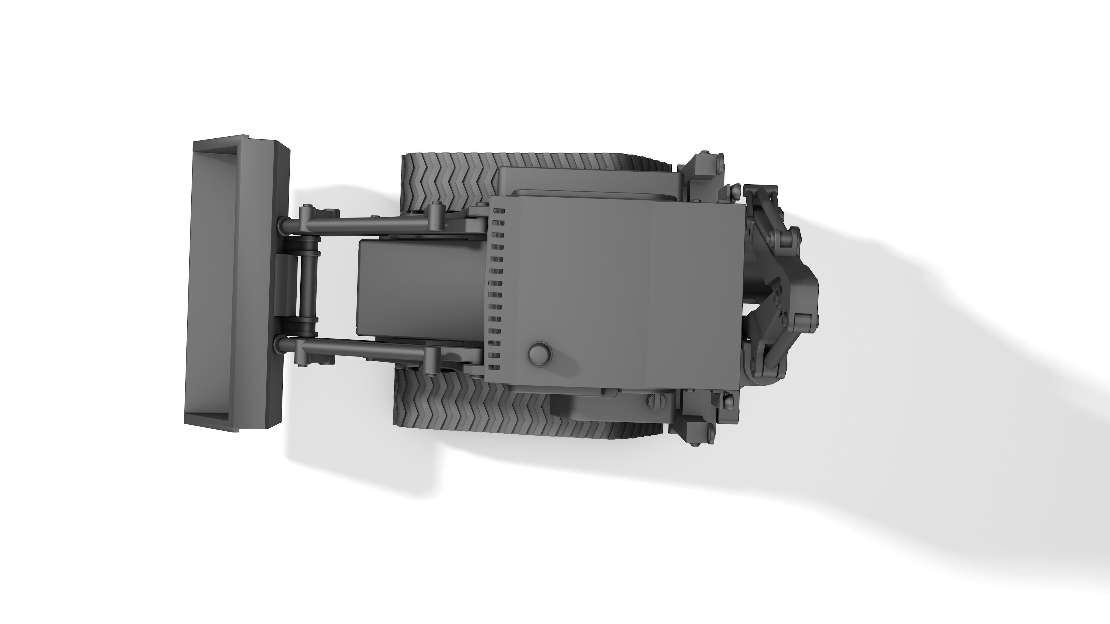 3d model of JCB crawler mini tractor  Ver2 3D print model_12