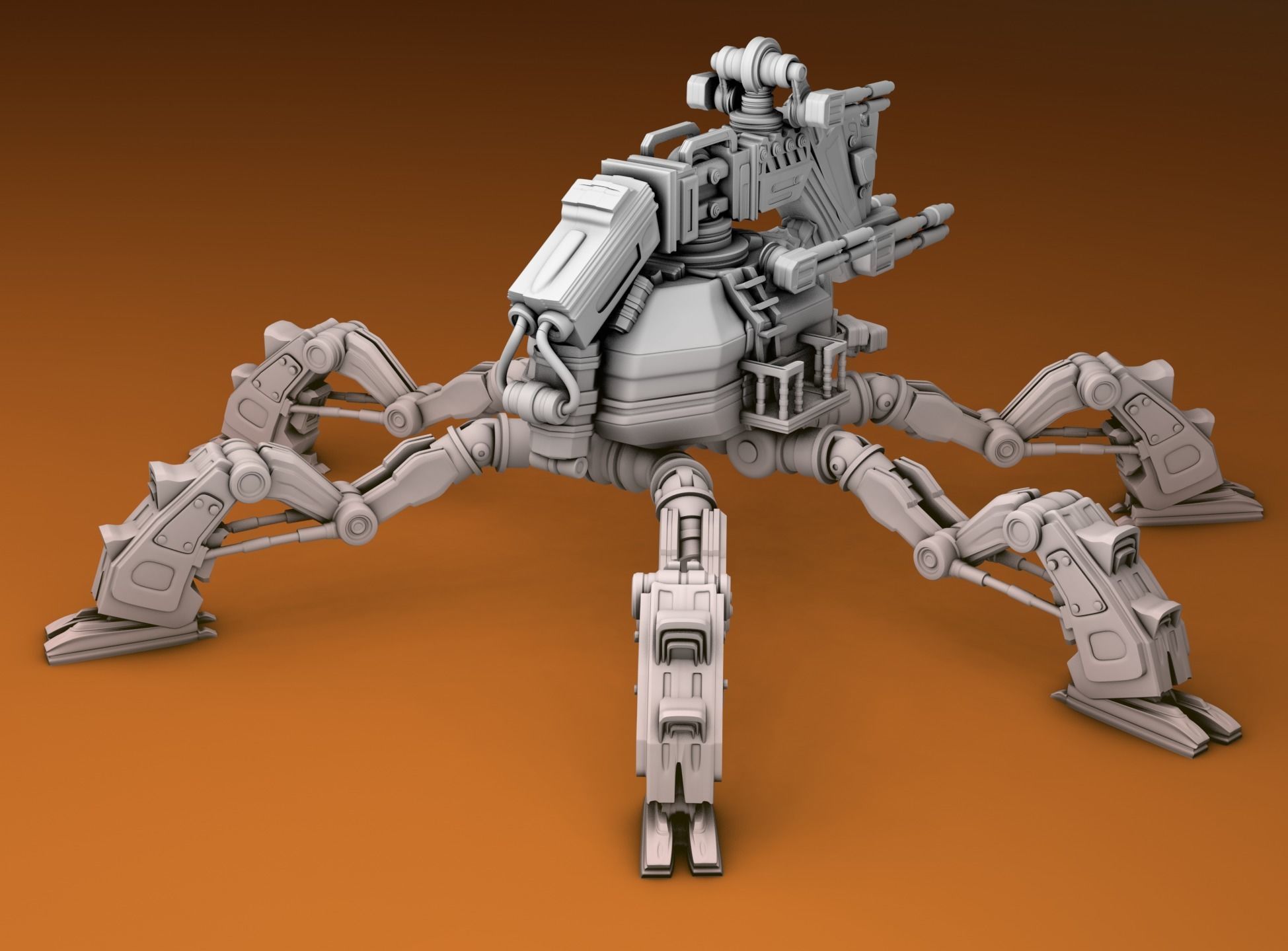 Robo Tank 3D print model_3