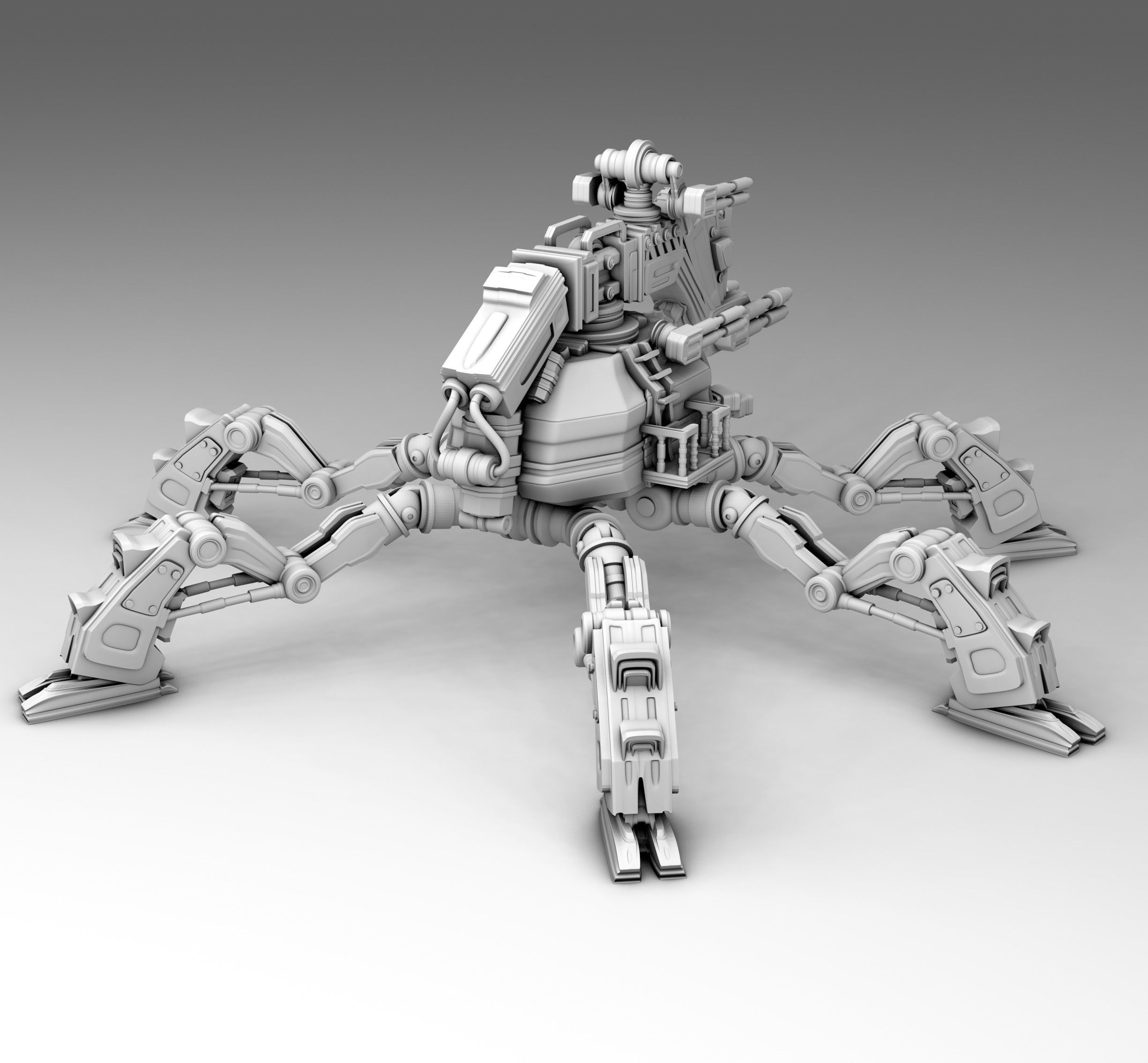 Robo Tank 3D print model_7