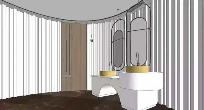 Public restrooms  modern