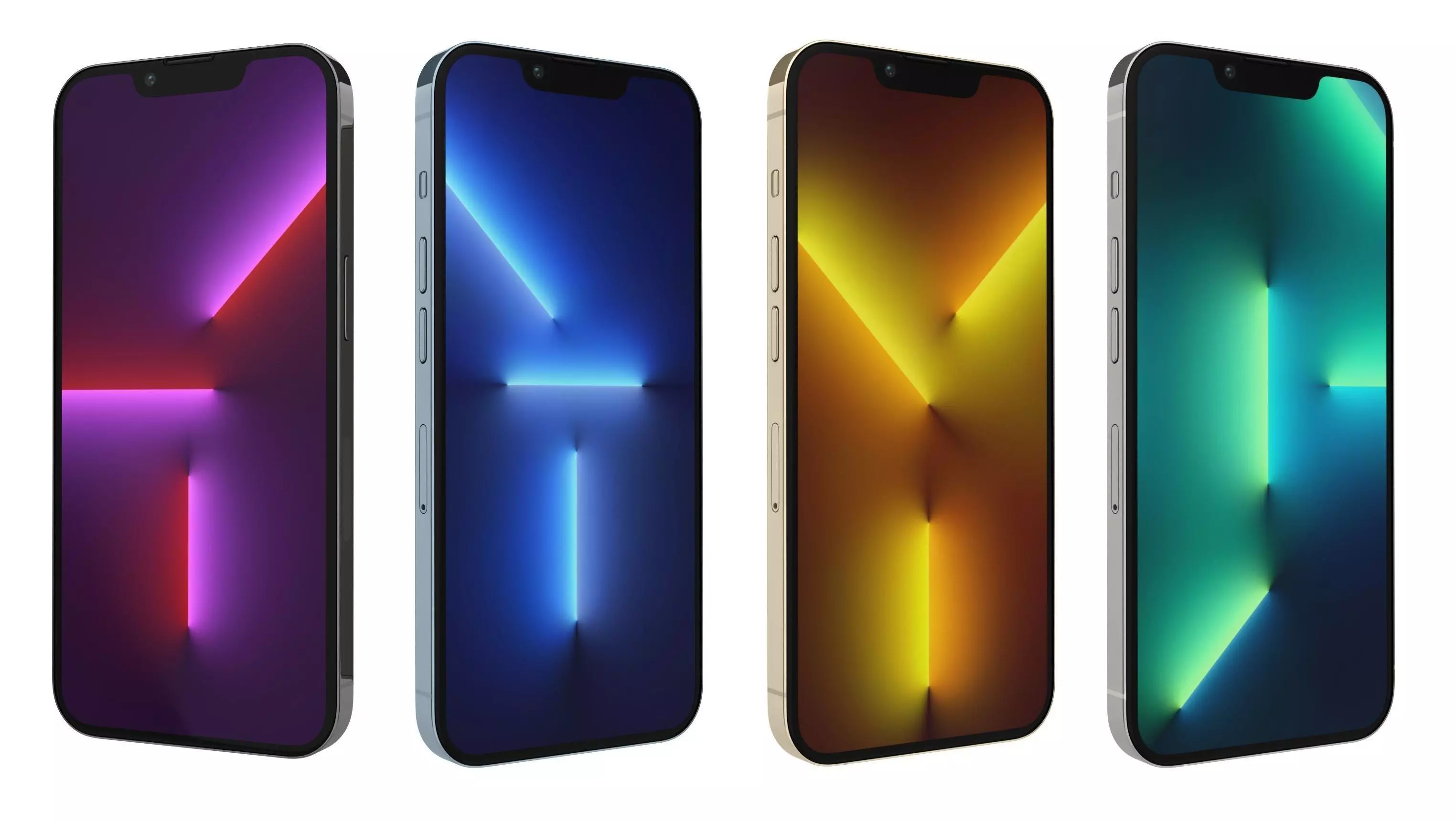 Apple iPhone 13 Pro All Colors 3D model_0