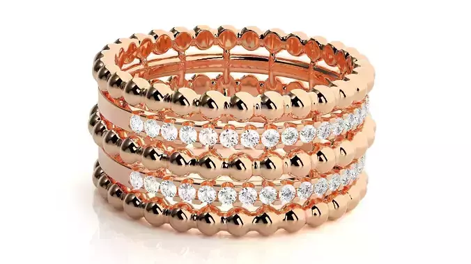 Beads High Jewelry Cocktail 3dm stl renders details 3D print model