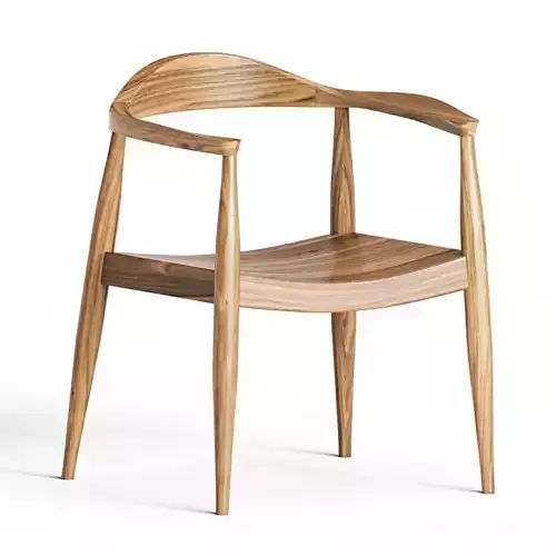 Olsen Midcentury Modern Style Acacia Chair