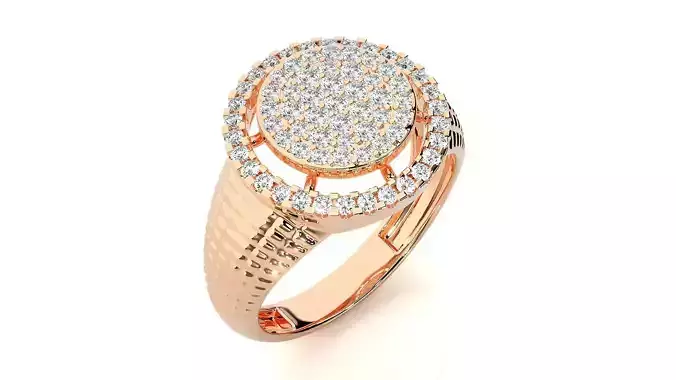High Jewelry Grooms Gents Mens Cocktail ring 3dm stl renders 3D print model