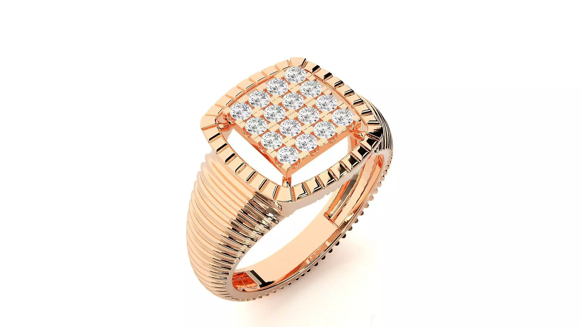 High Jewelry Grooms Gents Mens Cocktail ring 3dm stl renders 3D print model