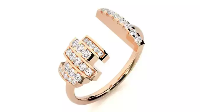 African High Jewelry Diamond 3dm stl renders details 