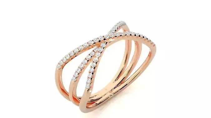 3 Wire Rim Cocktail Ring 3dm stl renders details 3D print model
