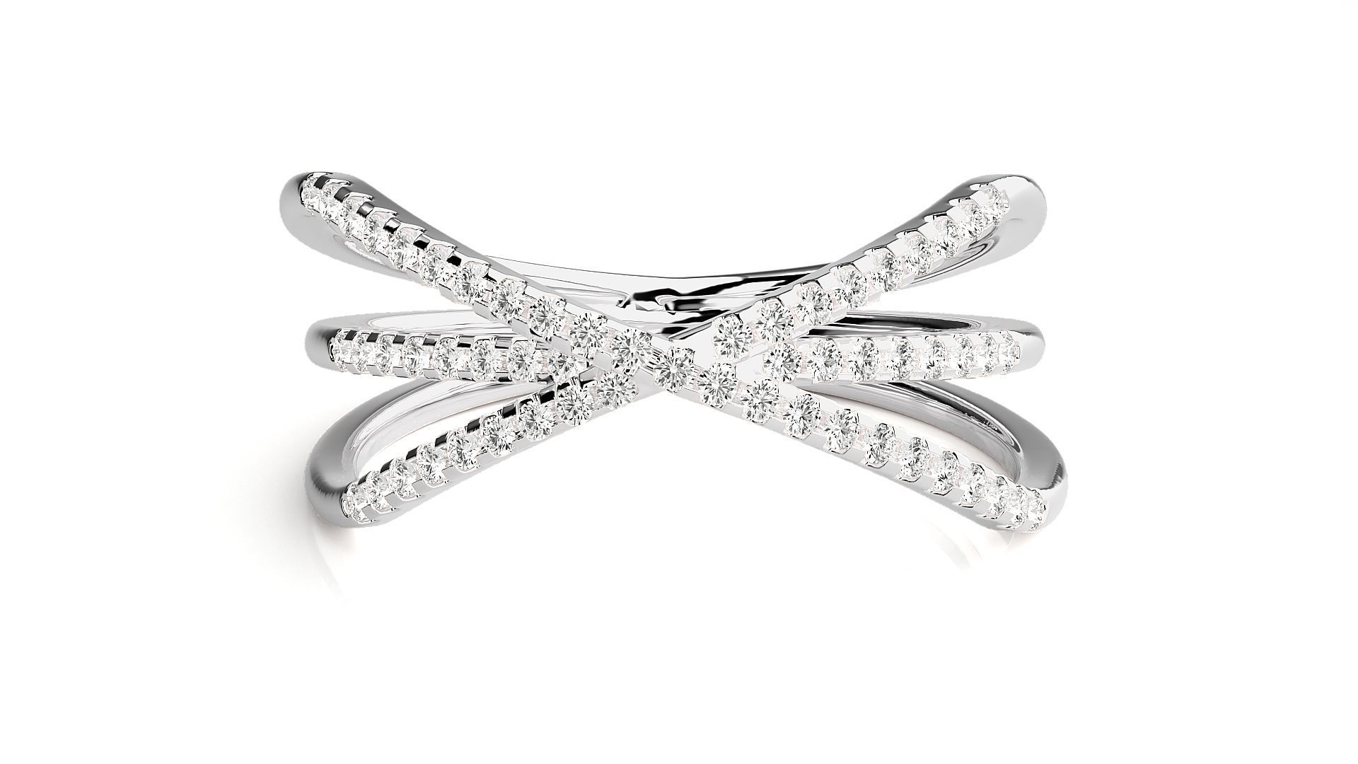 3 Wire Rim Cocktail Ring 3dm stl renders details 3D print model_4