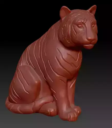 Tiger 3d model Decor 3D print model