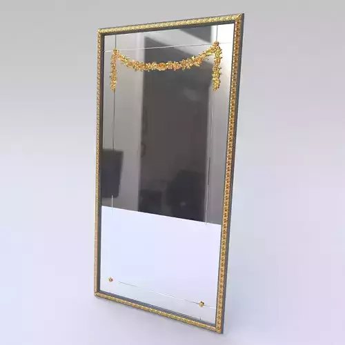 mirror with gold leaf