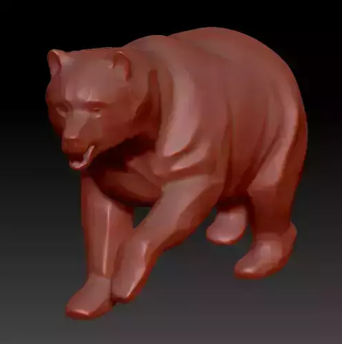 Bear 3d model Decor for 3D Printing