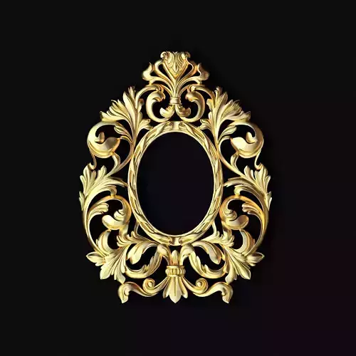 mirror gold ornate frame