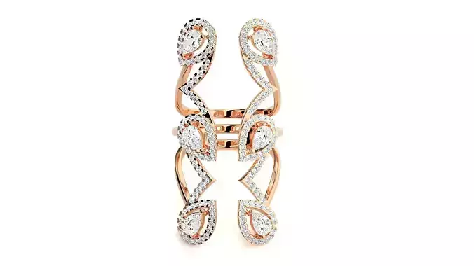 High Jewelry Six Diamond 3dm stl renders details 