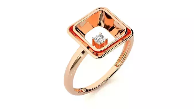 Hollow Star Italian Ring 3dm stl renders details 