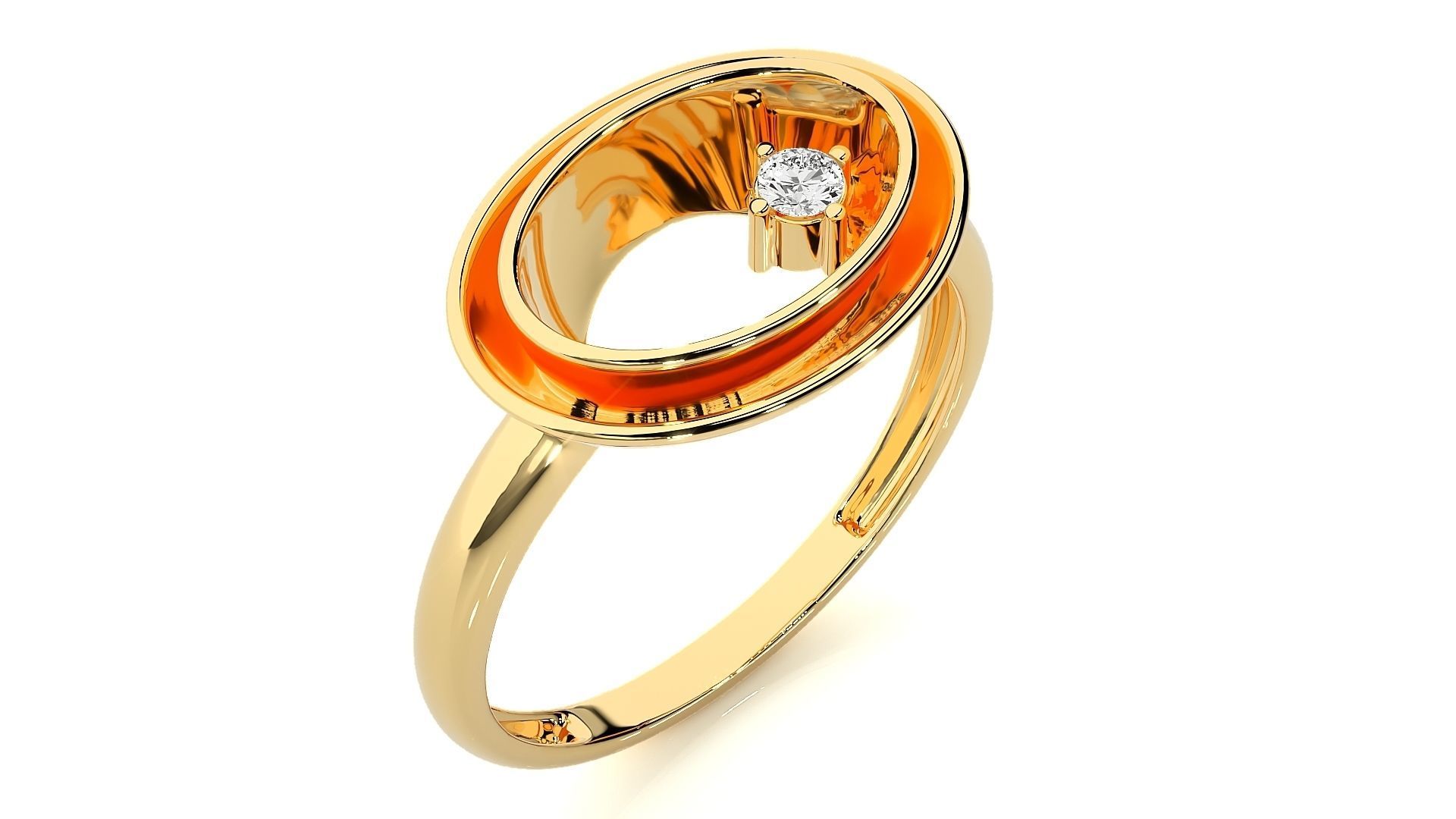 Star and orbit Italian Ring 3dm stl renders details  3D print model_10