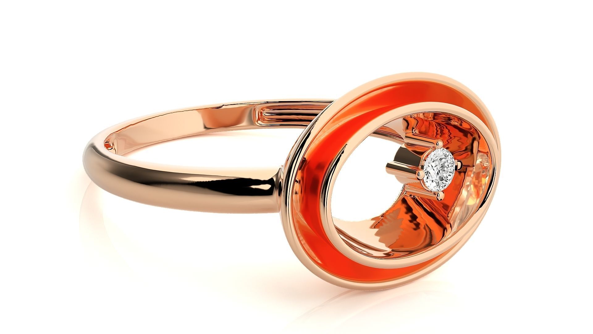 Star and orbit Italian Ring 3dm stl renders details  3D print model_4