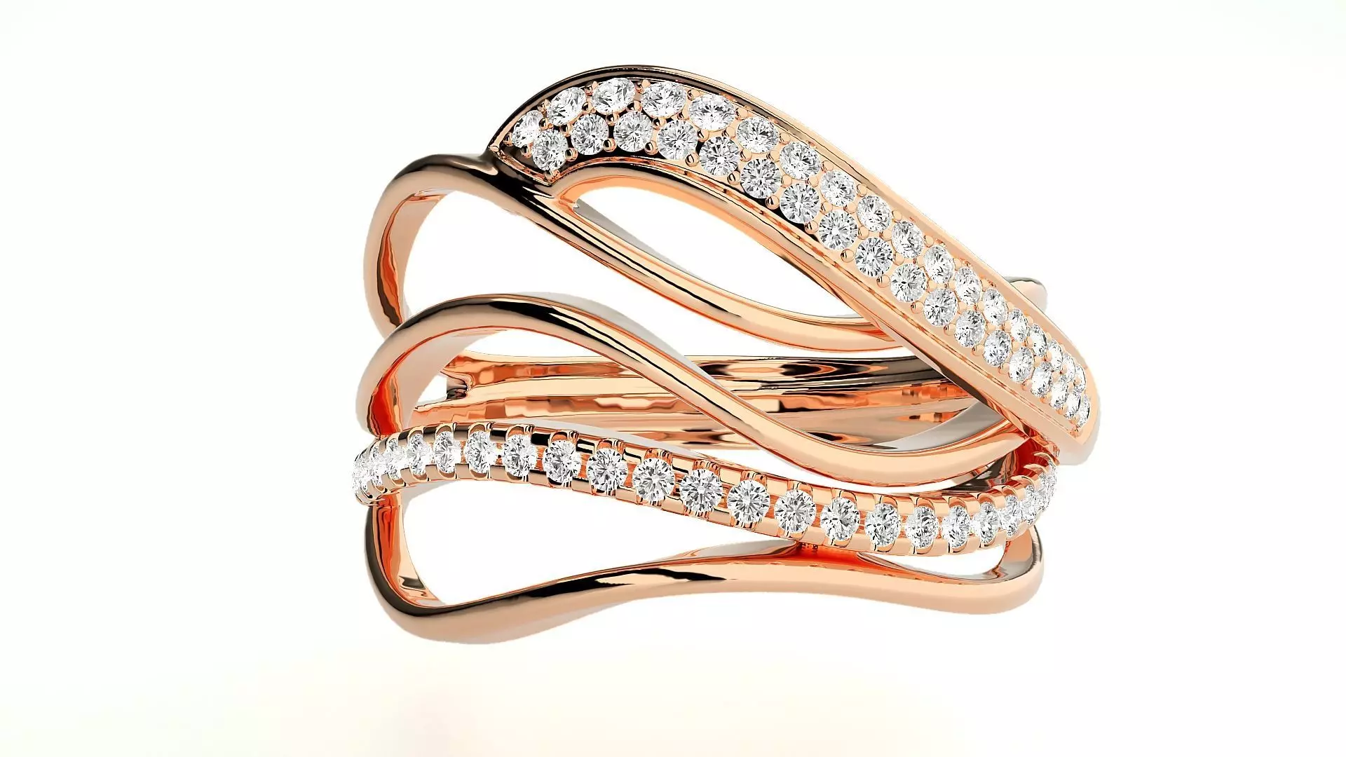 Italian nature climber diamond ring 3dm stl renders details 3D print model