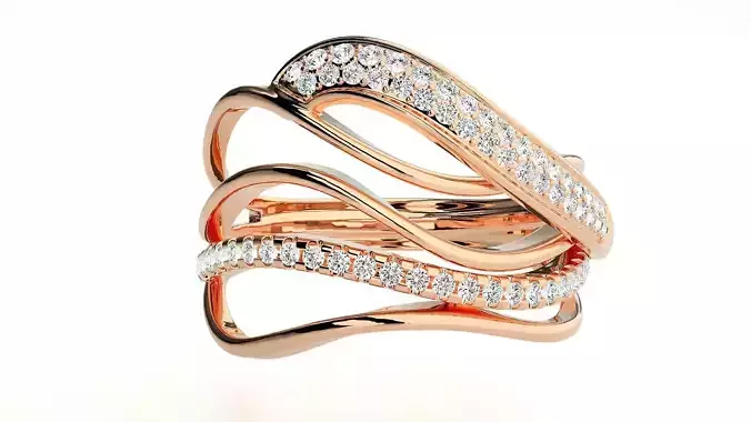 Italian nature climber diamond ring 3dm stl renders details 3D print model
