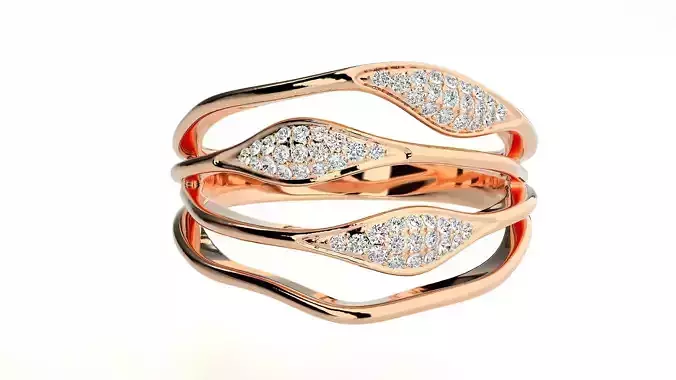 Italian Diamond Ring 3dm stl renders details  3D print model