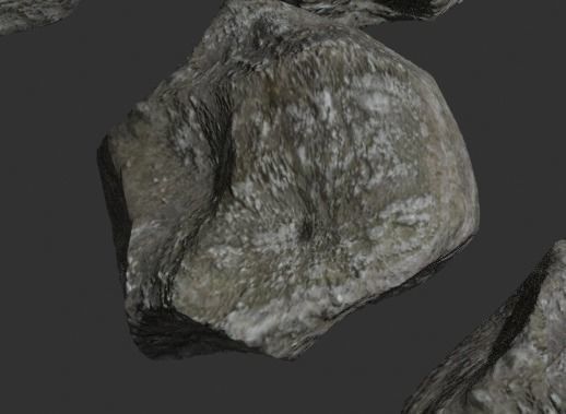 Rock Low-poly five rocks Free 3D model_2