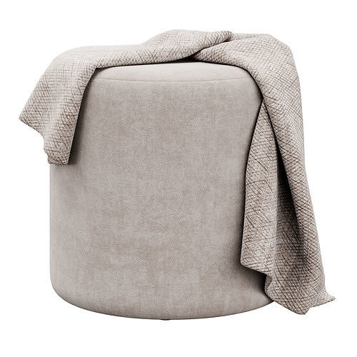 Folk pouf collection by noo ma 3D model 5