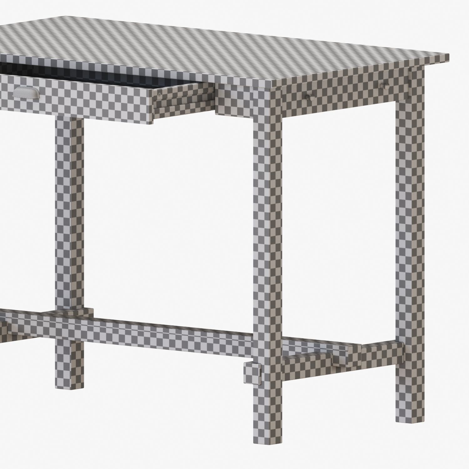 NORDVIKEN bar table and stools 3D model_6