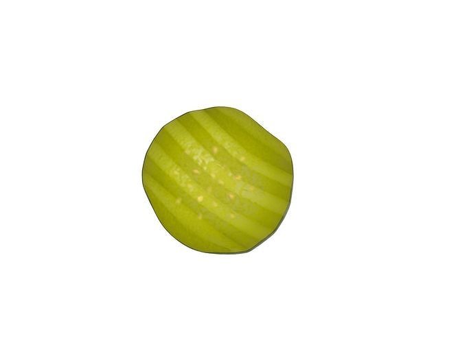 Pickle Slice Low-poly 3D model 2