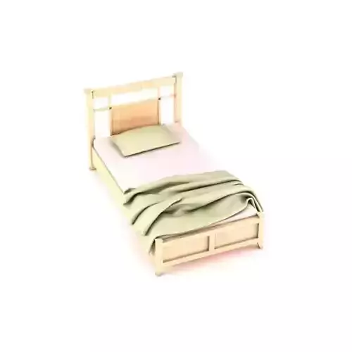 Wooden Single Bed