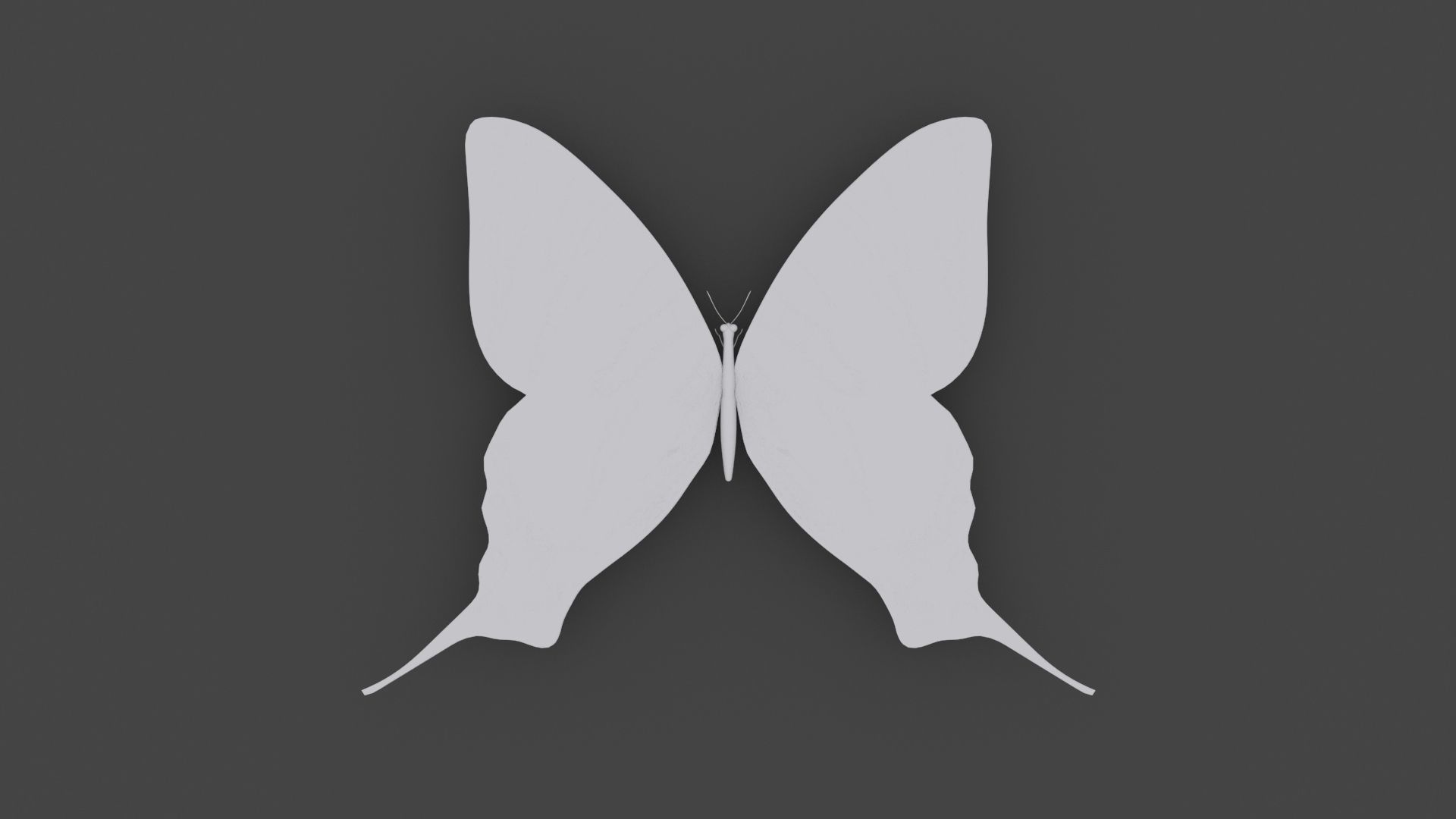 BFLY-003 Butterfly Low-poly 3D model_2