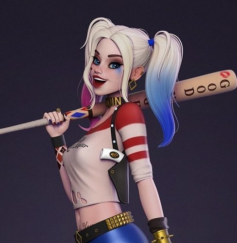 Harley Quinn 3D print model