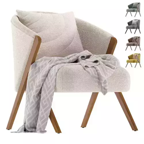 Upholstered Boucle Armchair Zara Home
