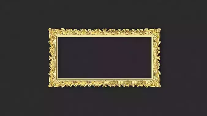 mirror gold frame