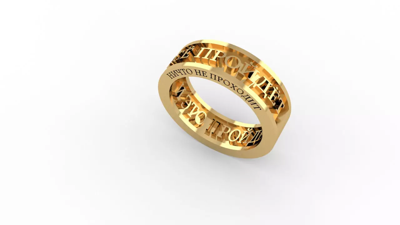 Ring jewellery 3D print model_0