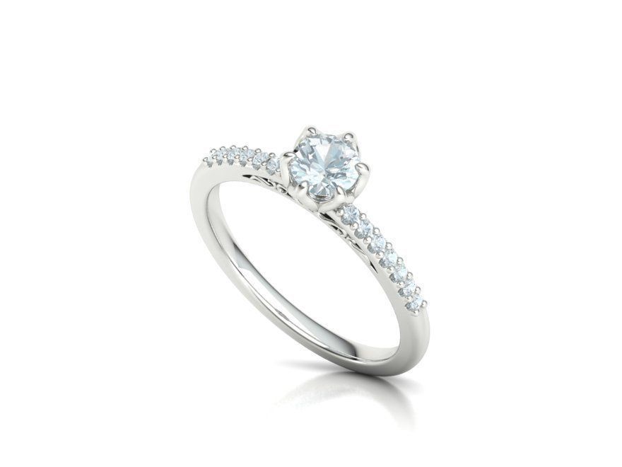 Bridal Set Collection Engagement Ring and Match Ring _42