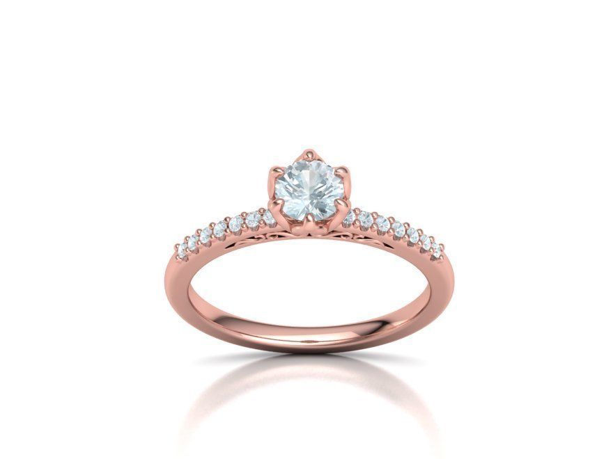 Bridal Set Collection Engagement Ring and Match Ring _49