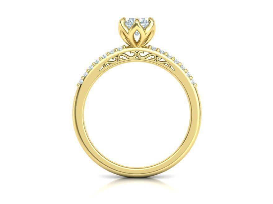 Bridal Set Collection Engagement Ring and Match Ring _41