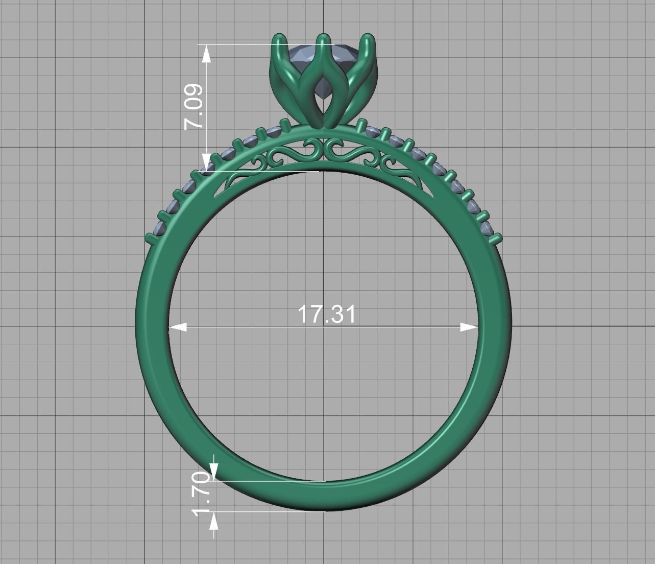 Bridal Set Collection Engagement Ring and Match Ring _53