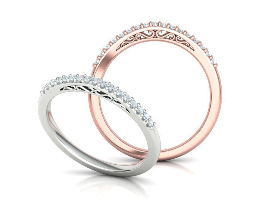 Bridal Set Collection Engagement Ring and Match Ring _22