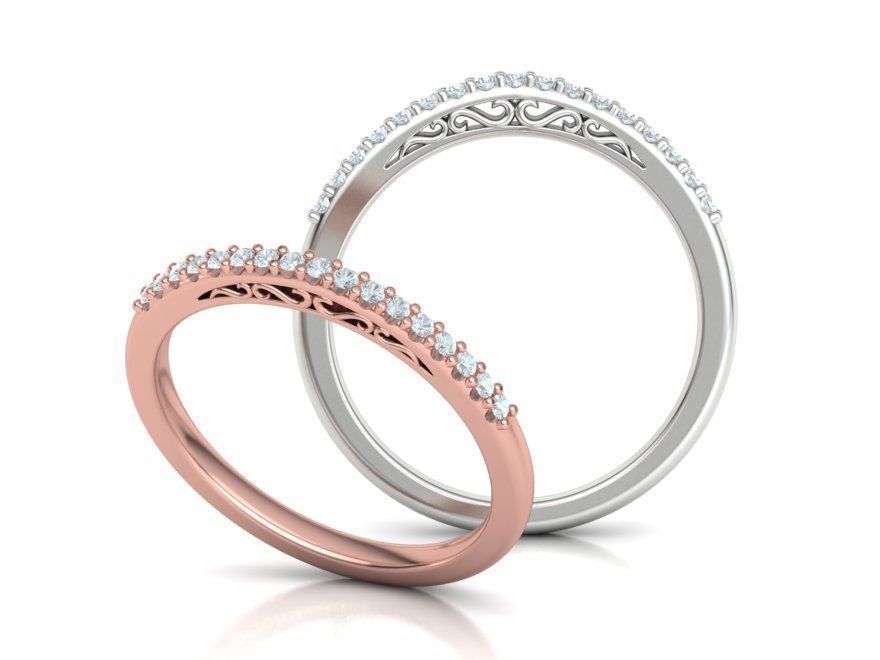 Bridal Set Collection Engagement Ring and Match Ring _23