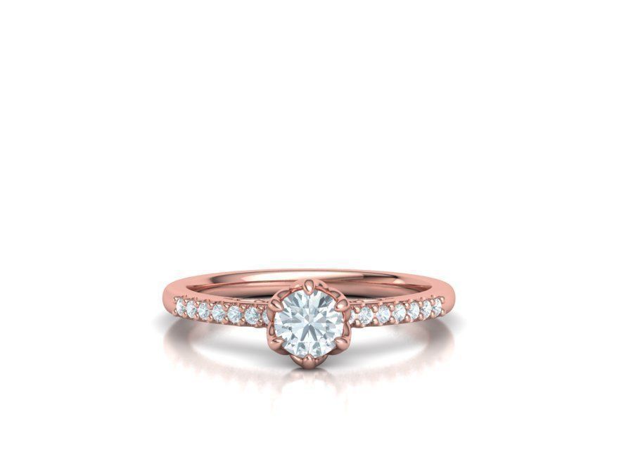 Bridal Set Collection Engagement Ring and Match Ring _47