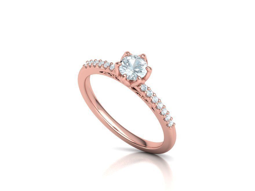 Bridal Set Collection Engagement Ring and Match Ring _44