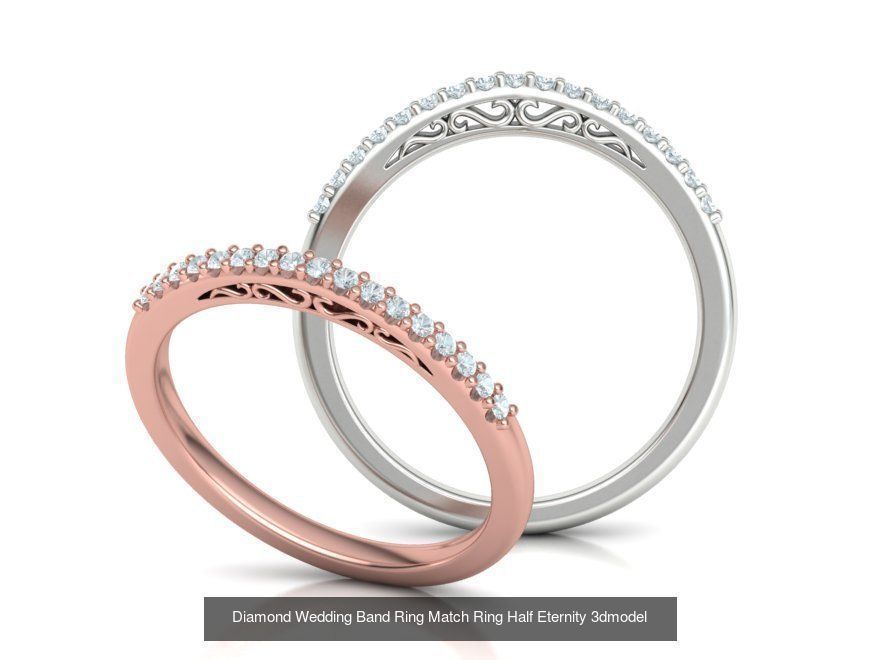Bridal Set Collection Engagement Ring and Match Ring _3