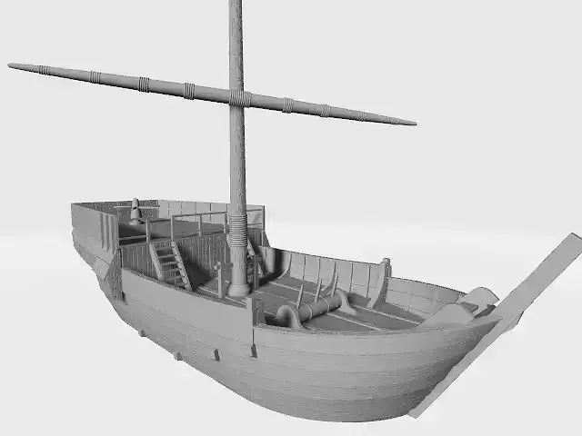 Medieval English Warship Kogge