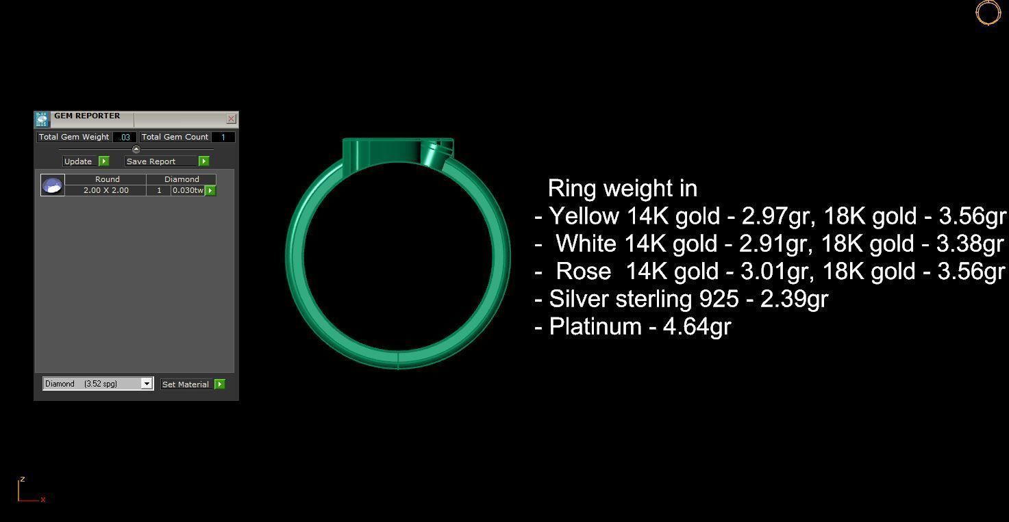 - Old English font ring F 3D print model_12