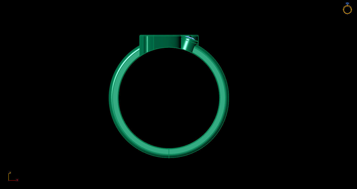 - Old English font ring F 3D print model_7