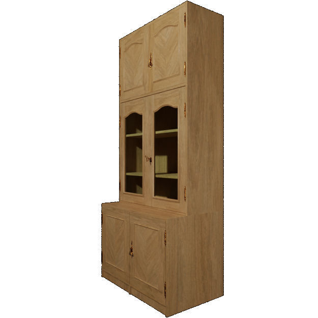 Livingroom Glass Cabinet 3D model_11