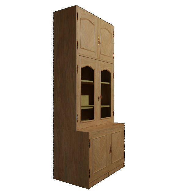 Livingroom Glass Cabinet 3D model_10