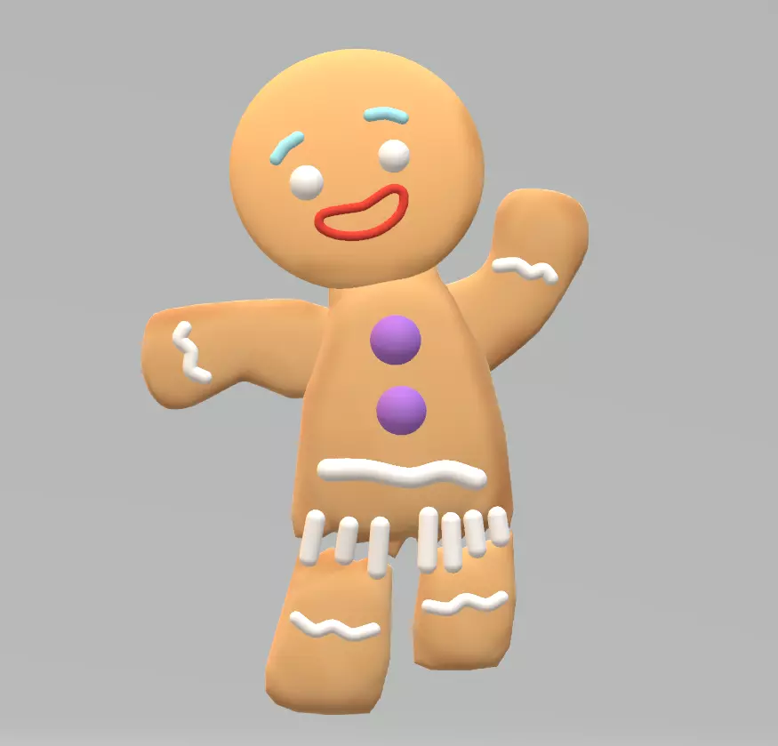 Gingerbread Man Free 3D model